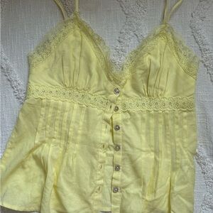 Love Tree Lemon Lace Camisole